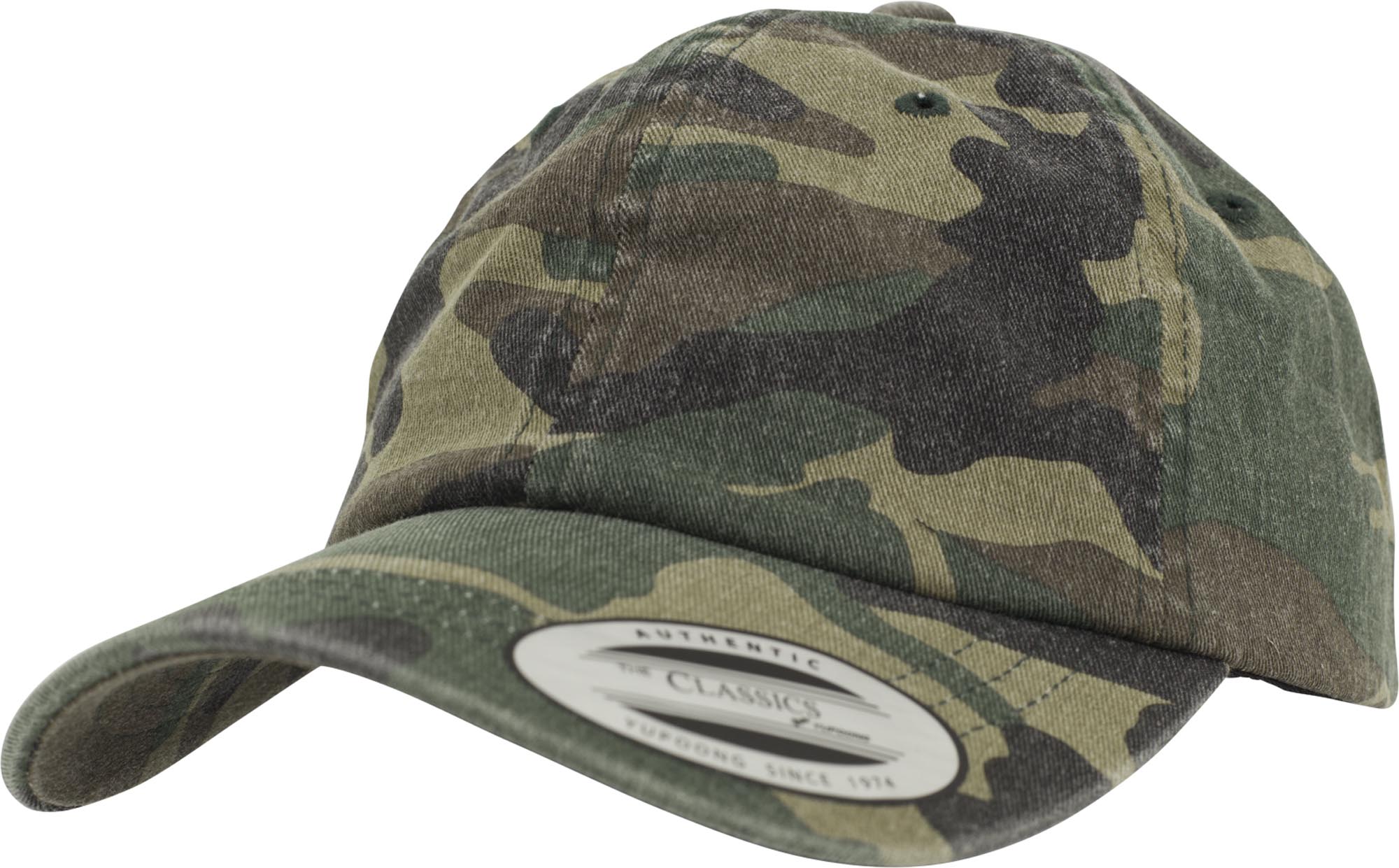 Brandit Low Profile Camo Washed Cap Forêt Figure 1