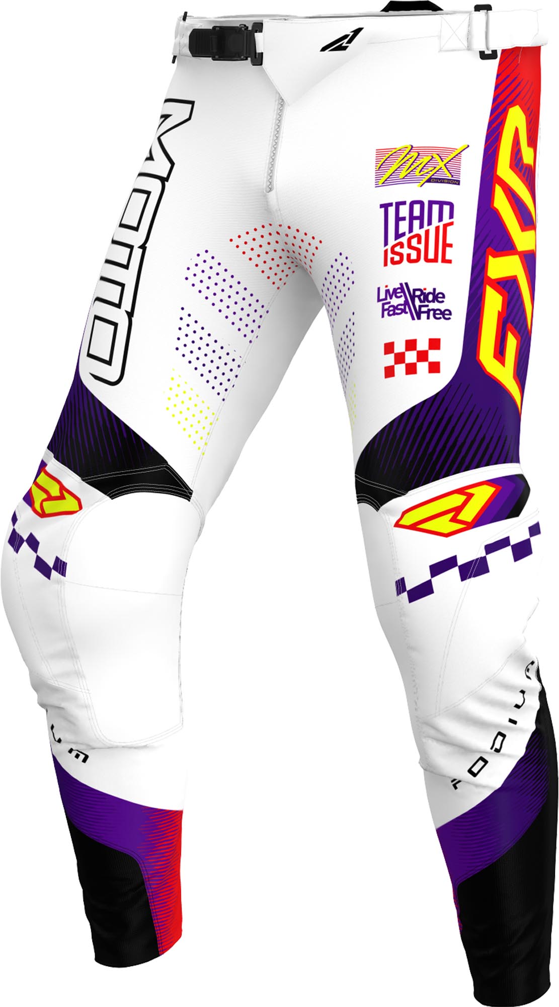 FXR Podium Gladiator Motocross bukser hvit/lilla 30 Figur 1