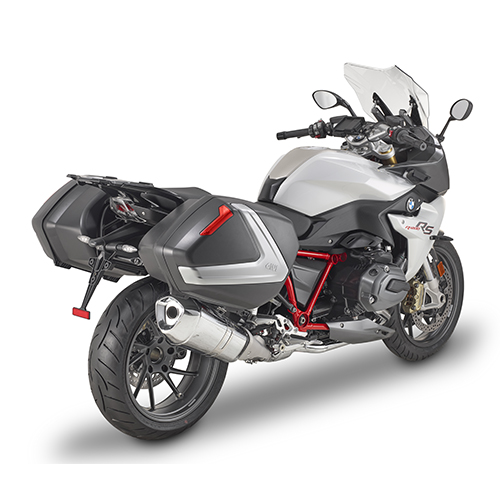GIVI V37 Monokey Cutia laterală Negru/Argintiu/Roșu 37 Ltr. Figura 2