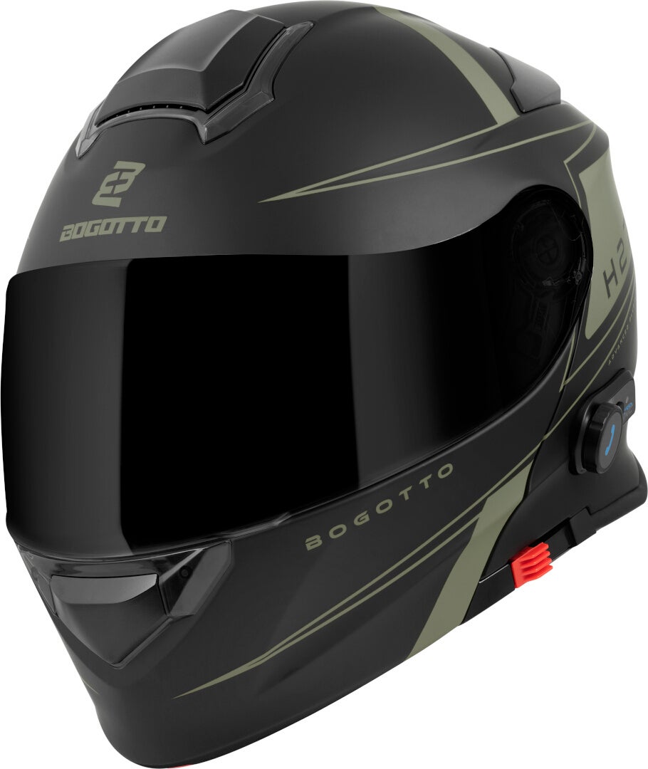 Bogotto H271 BT Taog Bluetooth Hjelm sort mat/grøn L Figur 2