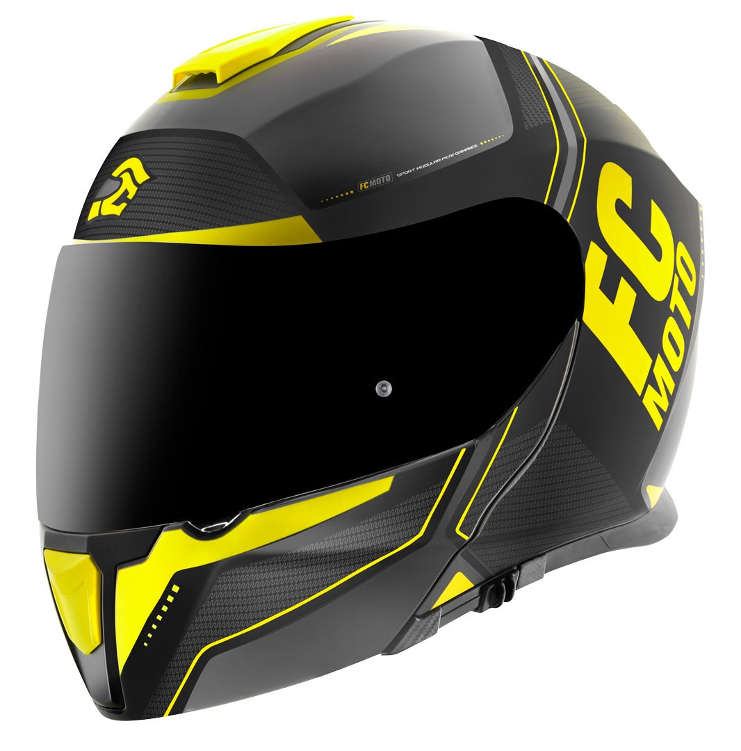 FC-Moto Novo Circuit Casco nero/giallo XXL (63/64) Figura 1