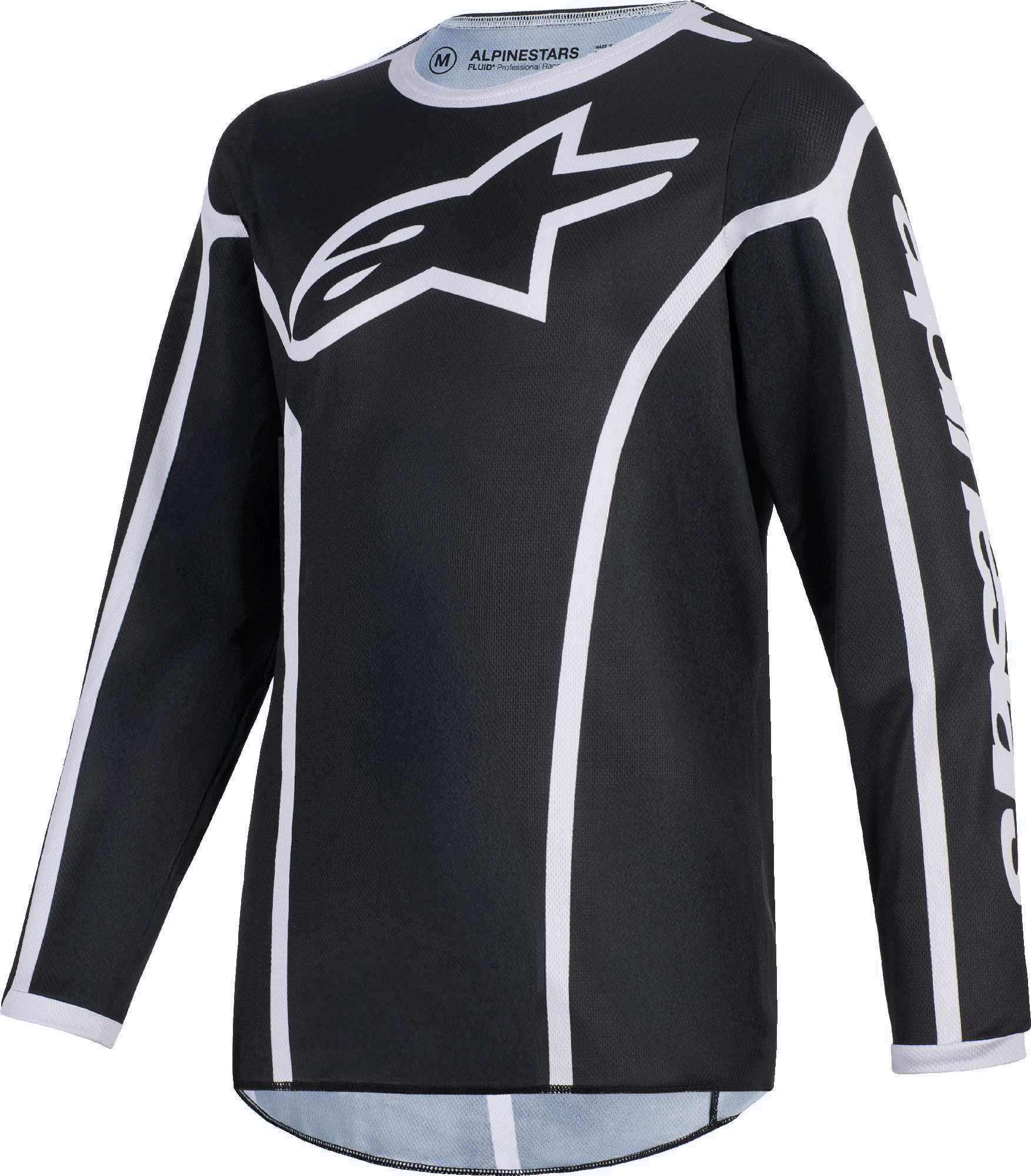 Alpinestars Fluid Apex Maglia Motocross Giovanile nero/grigio XL Figura 1
