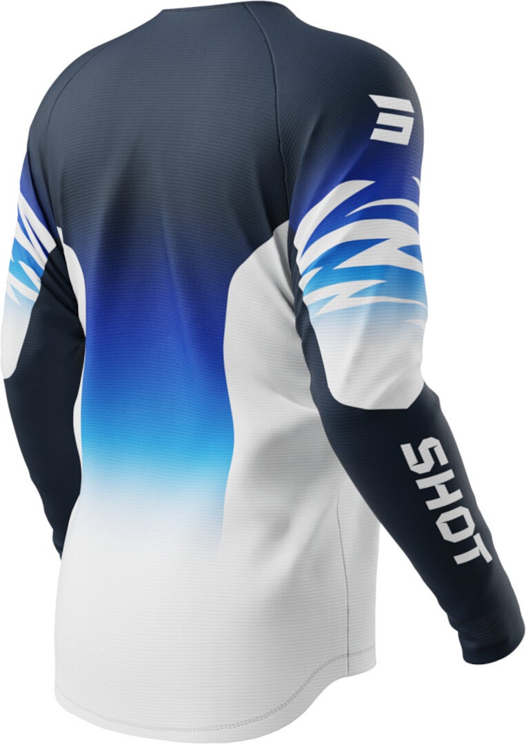 Shot Devo X-Trem Maillot de motocross bleu/blanc XXL Figure 2