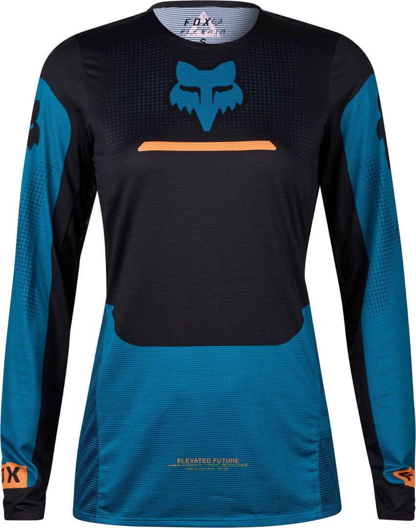 FOX Flexair Optical Motocross trøje til damer sort/blå L Figur 1