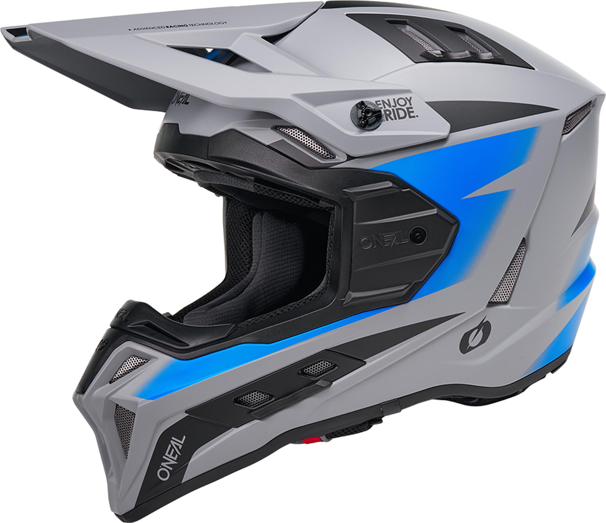 Oneal EX-SRS Magma Casco da motocross grigio/blu S (55/56) Figura 3