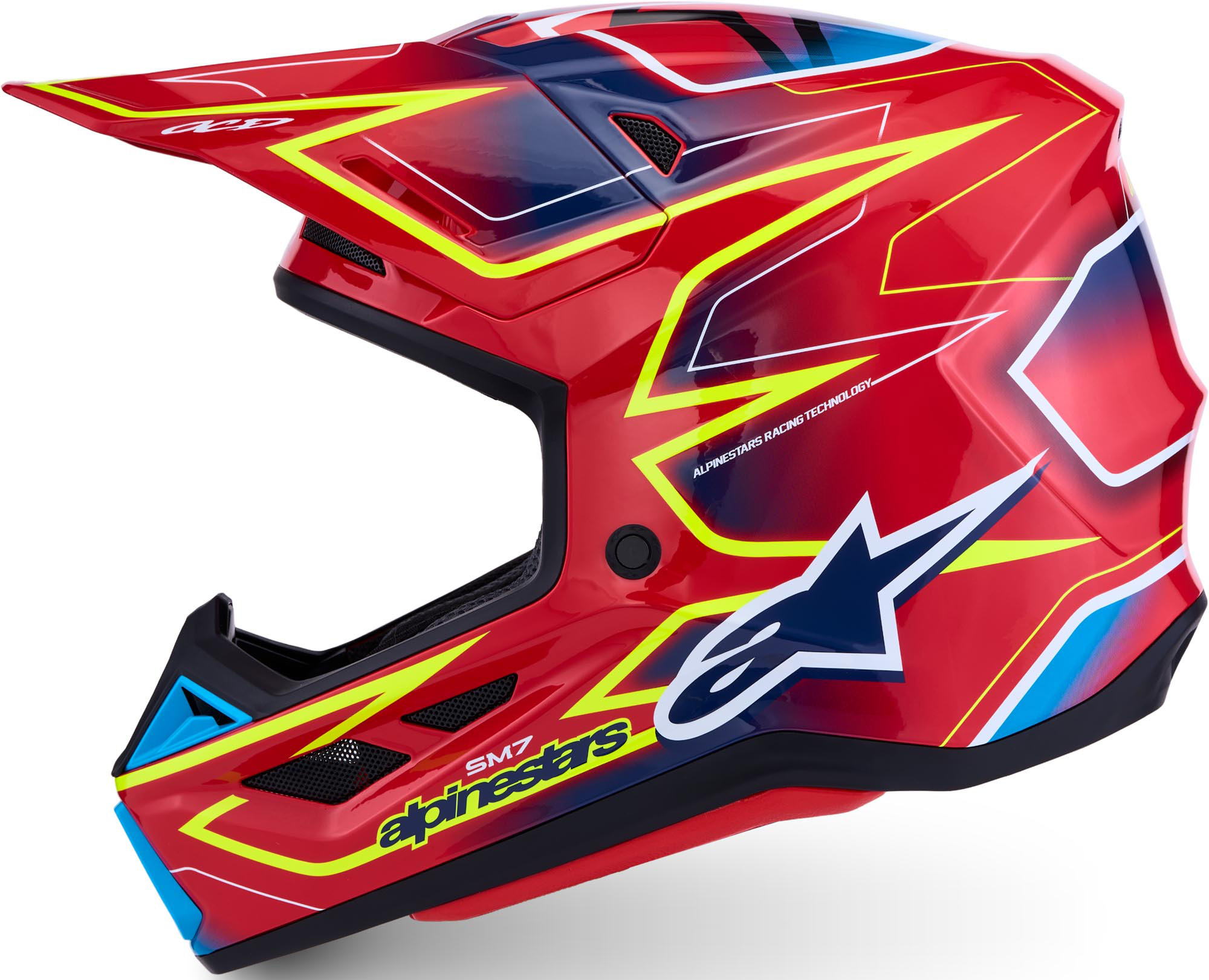 Side view of Alpinestars S-M7 Cast Motocross Helmet