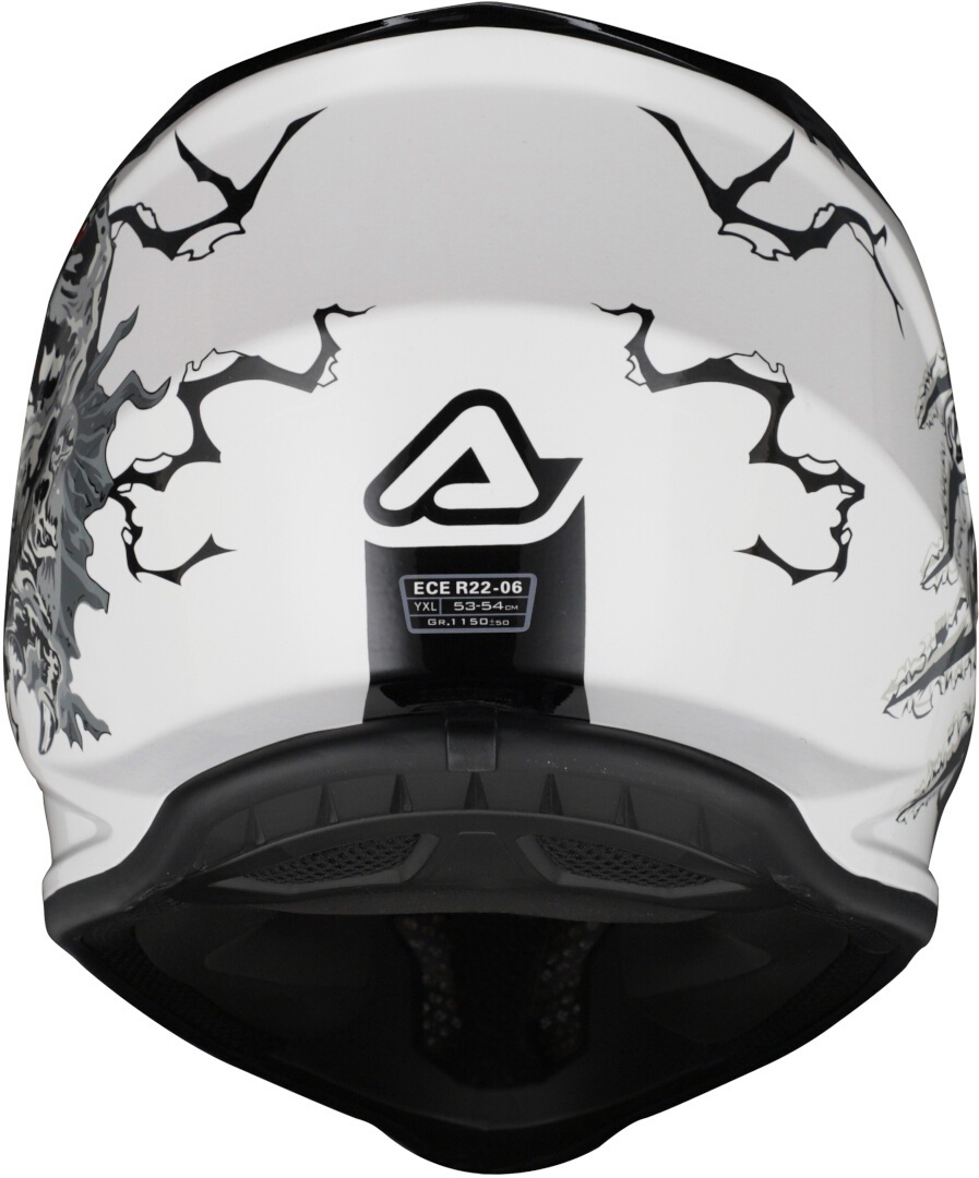 Acerbis Profile Rex Kids Cască de motocross Alb/Negru Y/XL (53/54) Figura 8