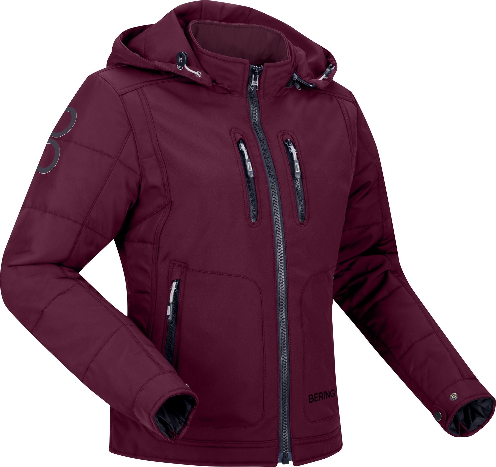 Bering Scoop Motorrad Damen Textiljacke burgunderrot 46 Abbildung 1