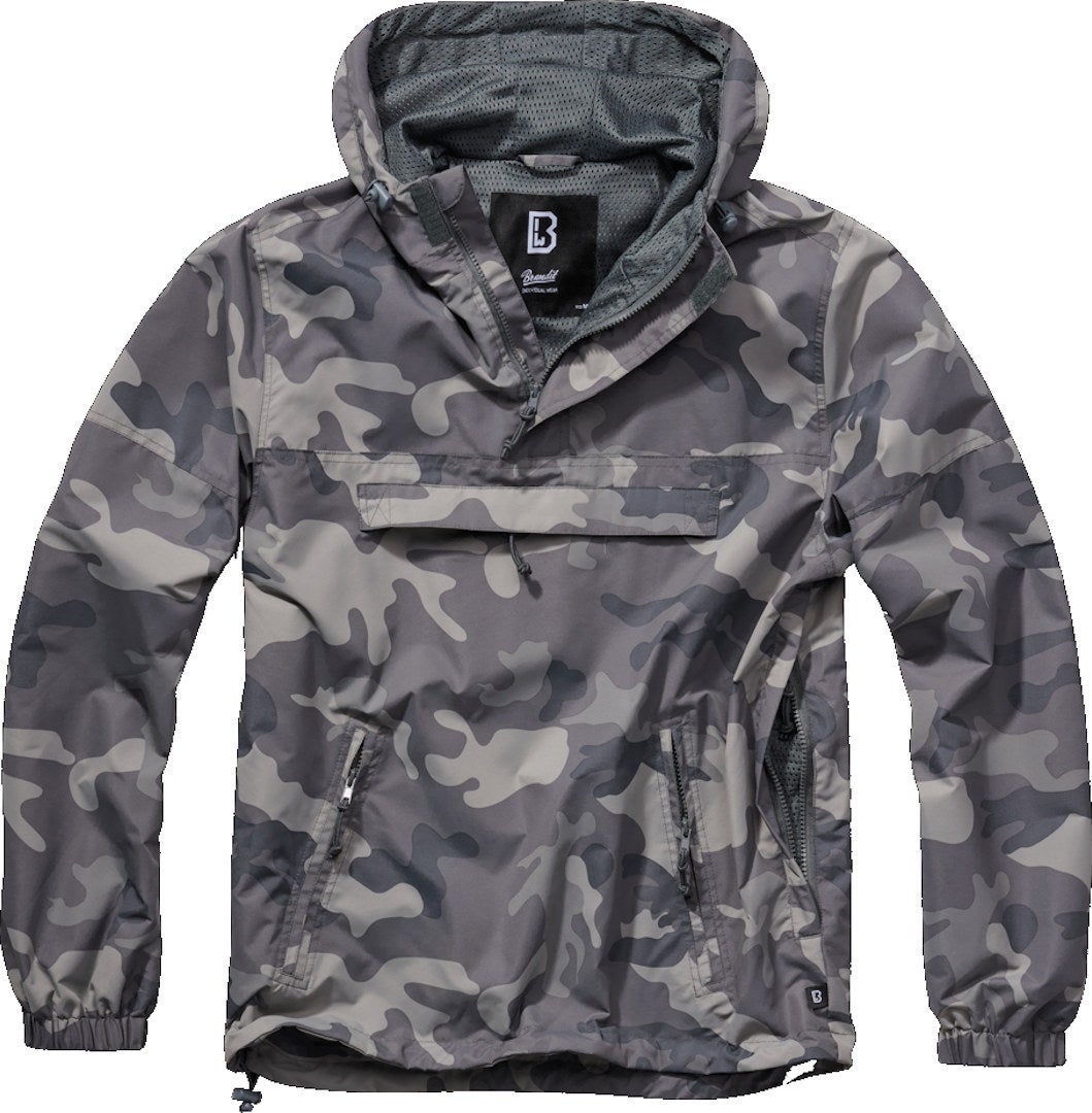 Brandit Summer Windbreaker Φούτερ με κουκούλα γκρι/καμουφλάζ L Γράφημα 1