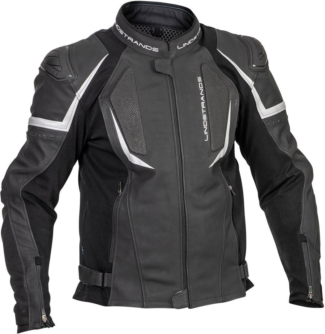 Lindstrands Sanden Motorcycle Leather Jacket black 50 Figure 1