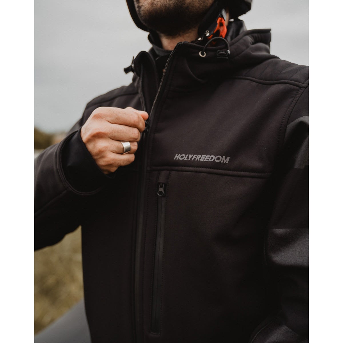 HolyFreedom Prison Softshell Motorcycle Textile Jacket black 3XL Figure 8