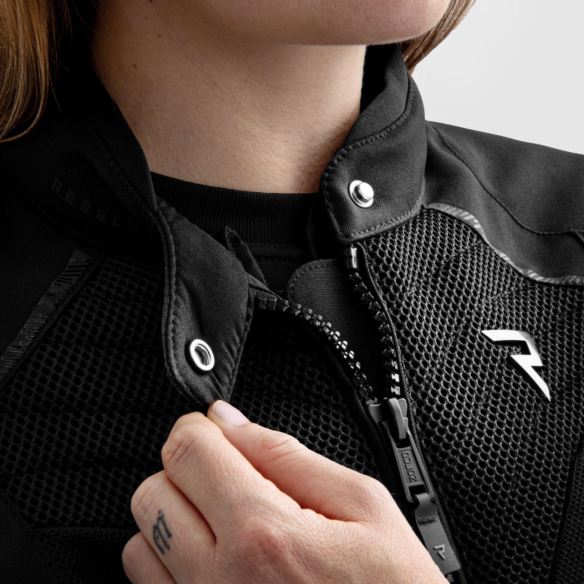 Rebelhorn Jax waterproof Ladies Motorcycle Textile Jacket black S Figure 9