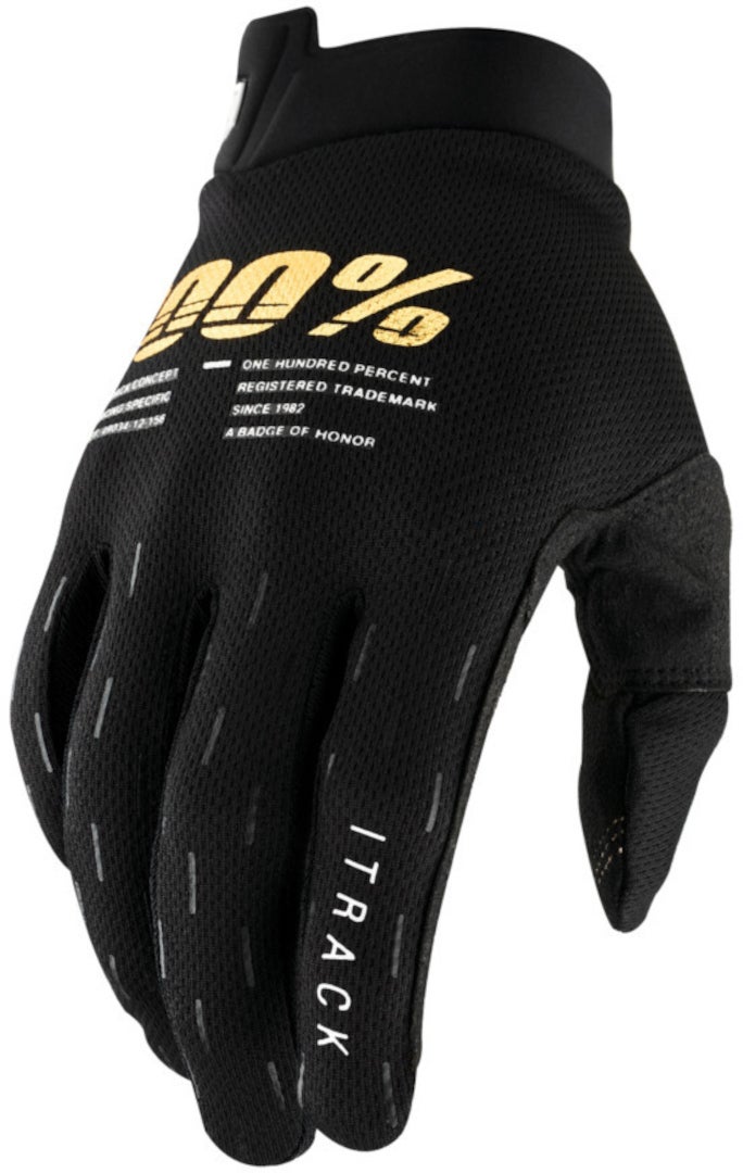100% Itrack Gants de motocross noir M Figure 1
