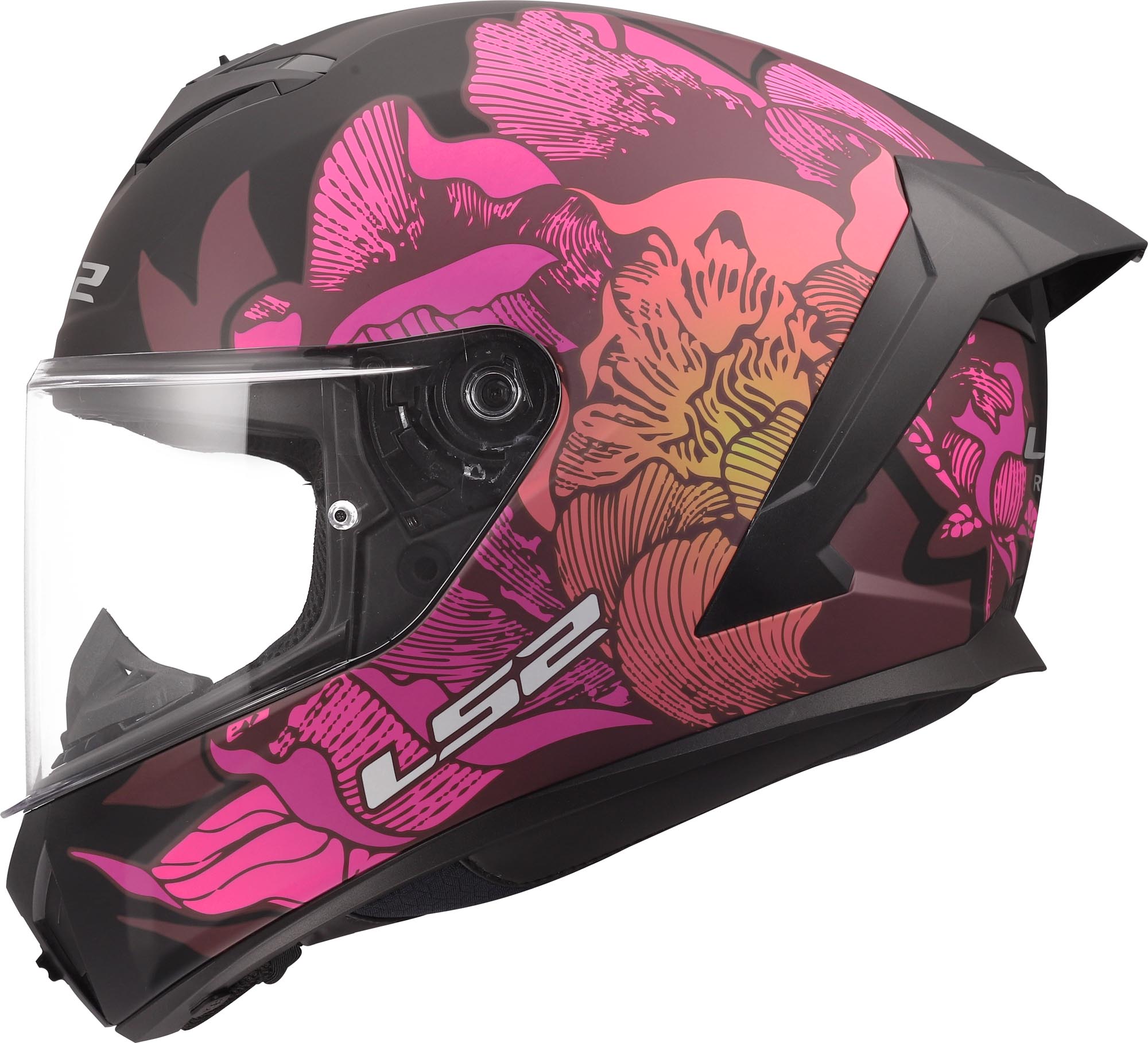 LS2 FF820 Rapid III Poppies Casque noir/rose L (59/60) Figure 6