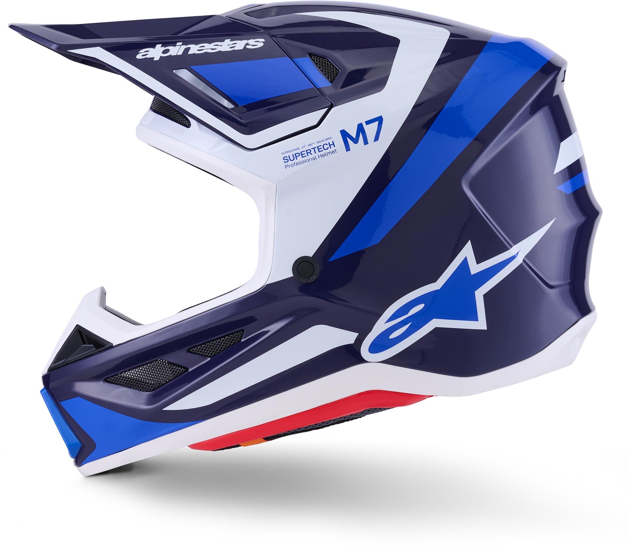 Alpinestars S-M7 Rise Casque de motocross bleu/blanc M (57/58) Figure 6