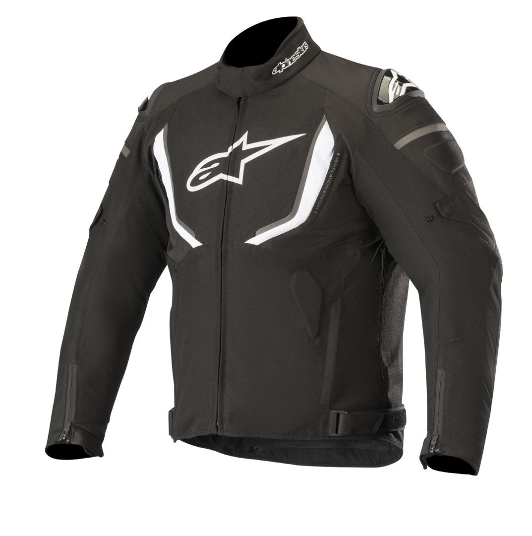 Alpinestars T-GP R v2 vandtæt motorcykel tekstiljakke Sort/hvid 4XL Figur 1
