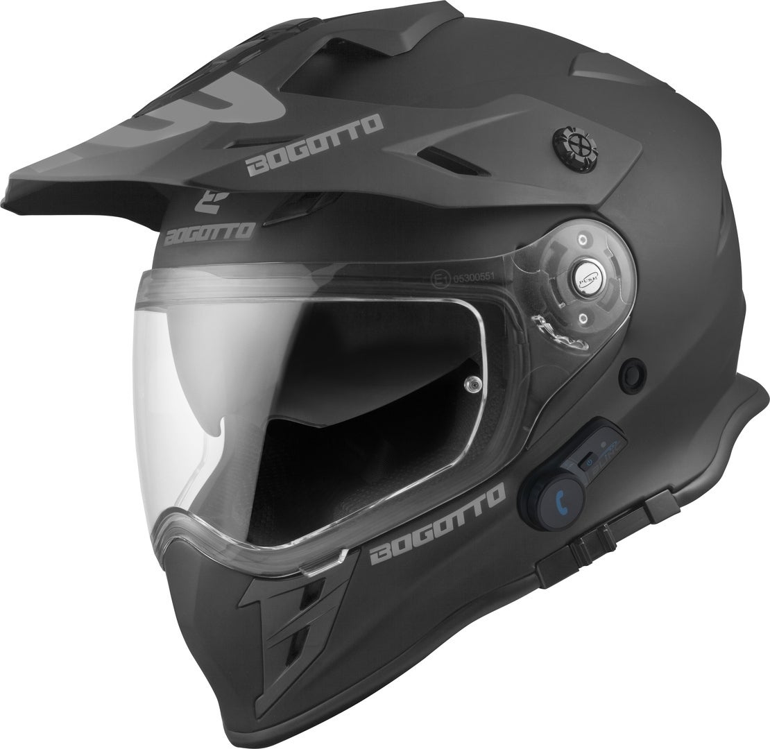 Bogotto H331 BT Bluetooth Casque d’enduro Noir mat XL Figure 1