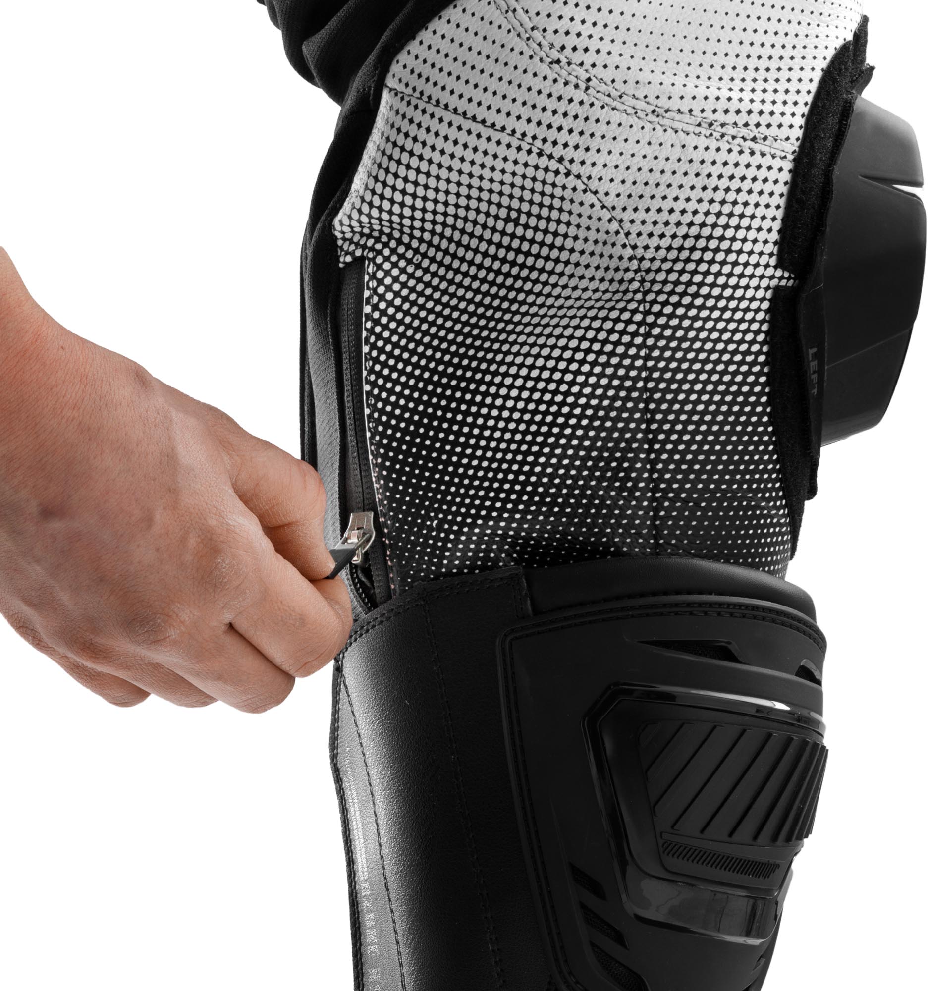 Rebelhorn Inferno Motorcycle Leather Pants black/white 52 Figure 10
