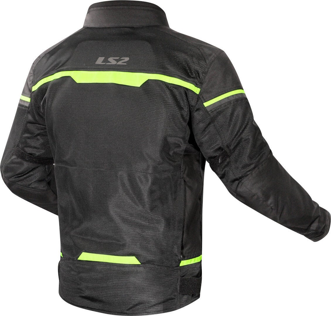 LS2 Riva Veste textile de moto imperméable noir/néon 5XL Figure 2