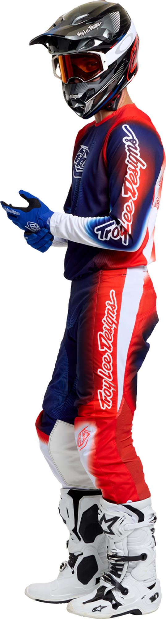 Troy Lee Designs GP Pro Imprint Motocross Pants blue/orange 38 Figure 11