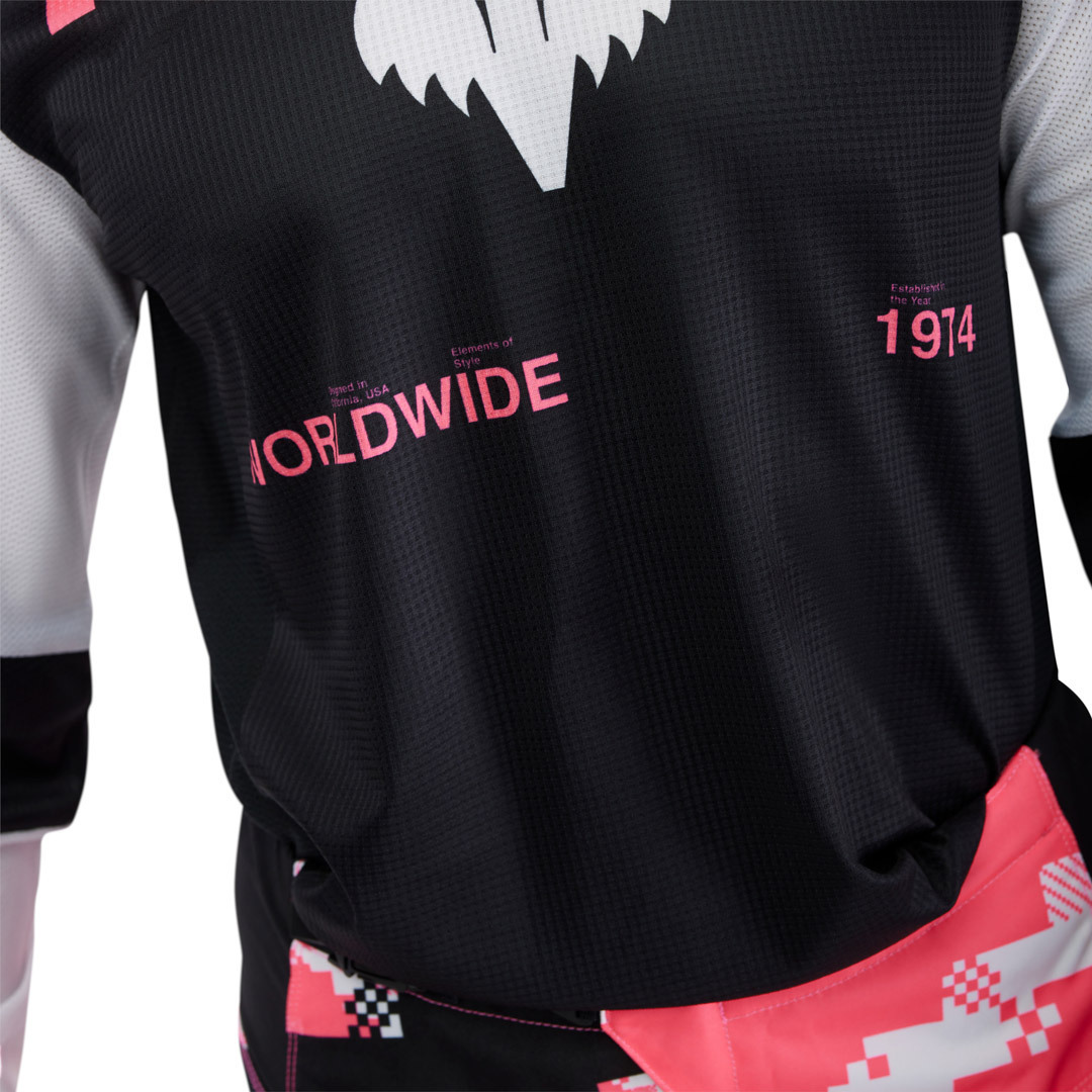 FOX 180 Digi Image Motocross Jersey black/hotpink S Figure 4