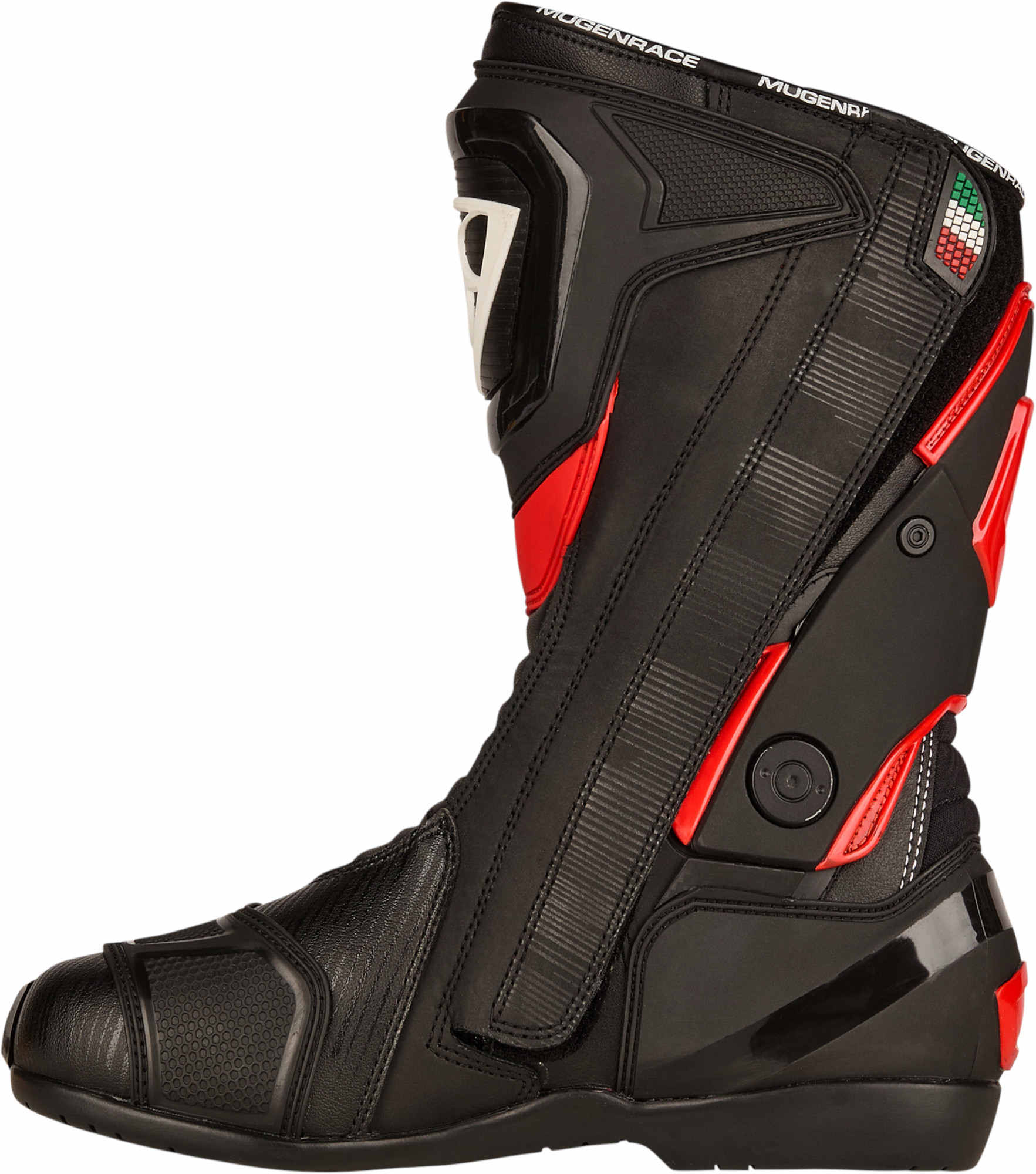 MUGENRACE Sphantom Plus perforated Motorcycle Boots black/red/white 46 Figure 3