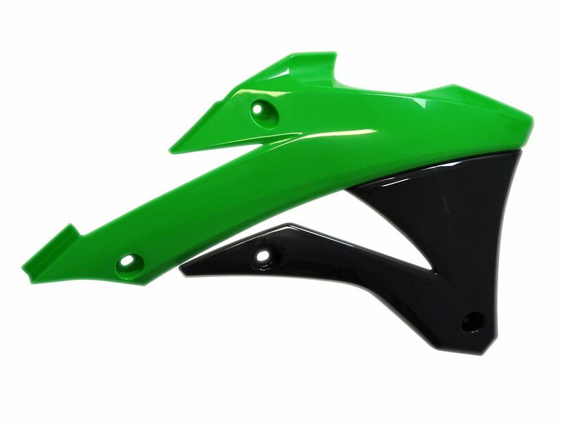 Tehnic de cursă Capace de radiator verde KX 85 Figura 2