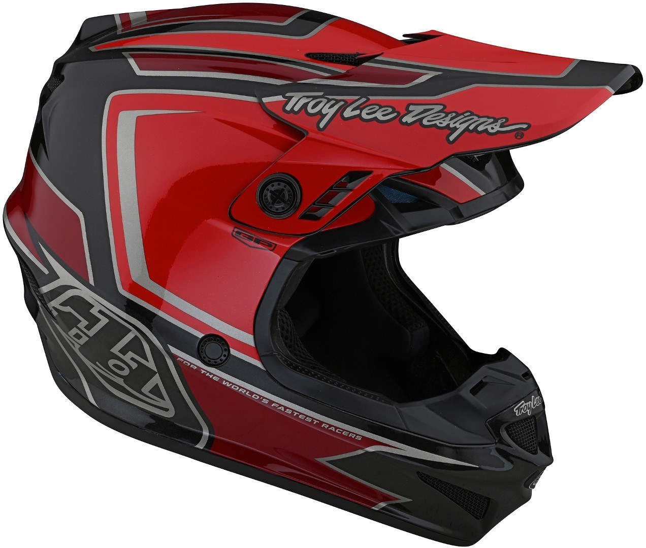 Troy Lee Designs GP Ritn Motocross Hjälm röd/svart Man (57/58) Figur 7