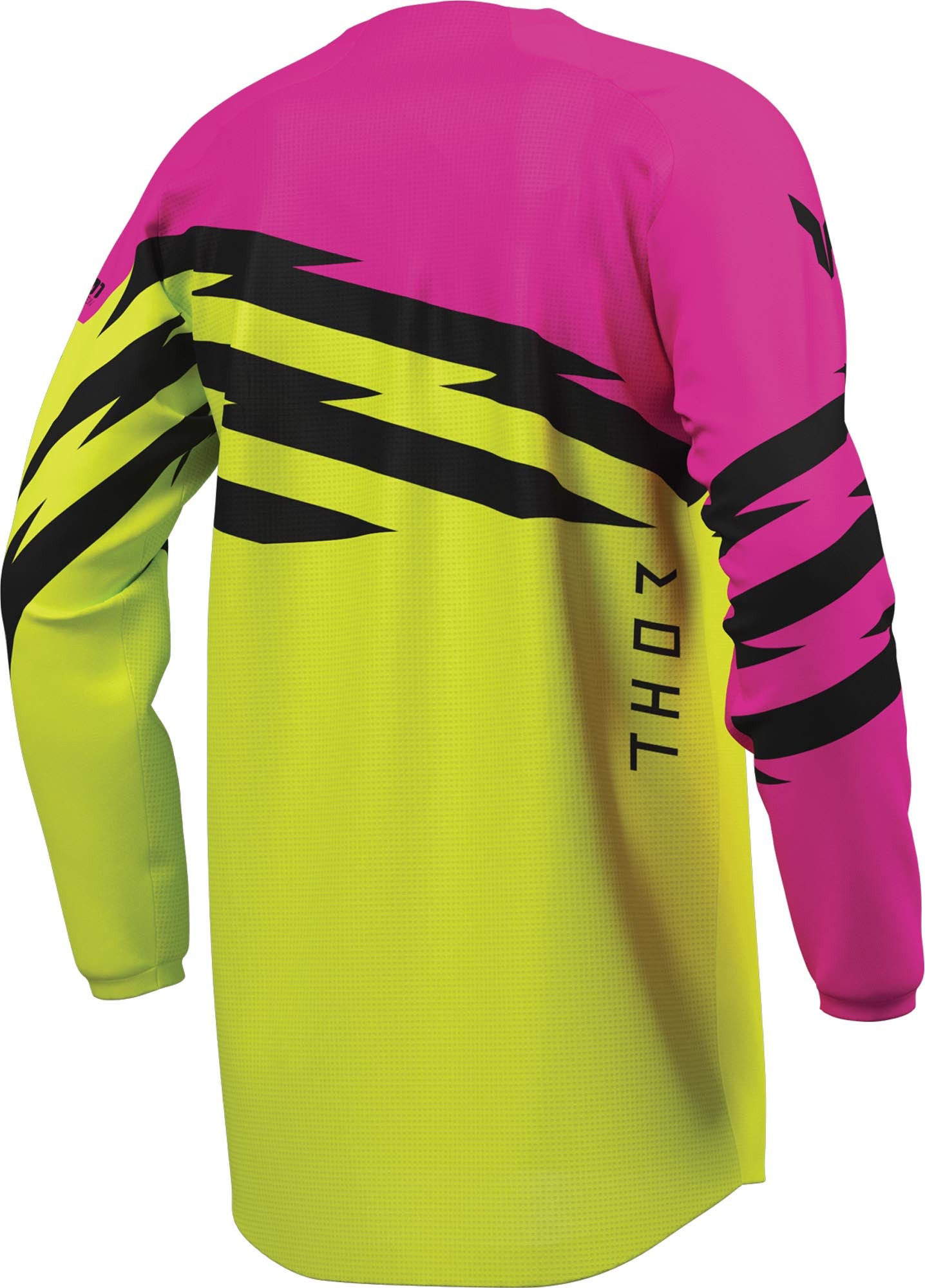 Thor Launchmode Shockie Jugend Motocross Jersey neon-gelb/pink XS Abbildung 3