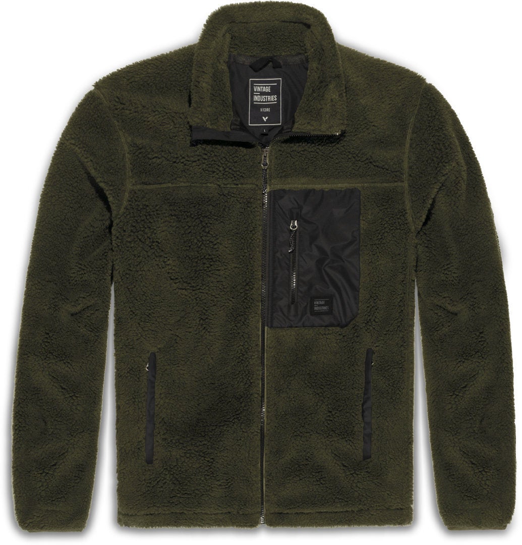 Vintage Industries Kodi Sherpa Fleece Jacket olive 3XL Figure 1