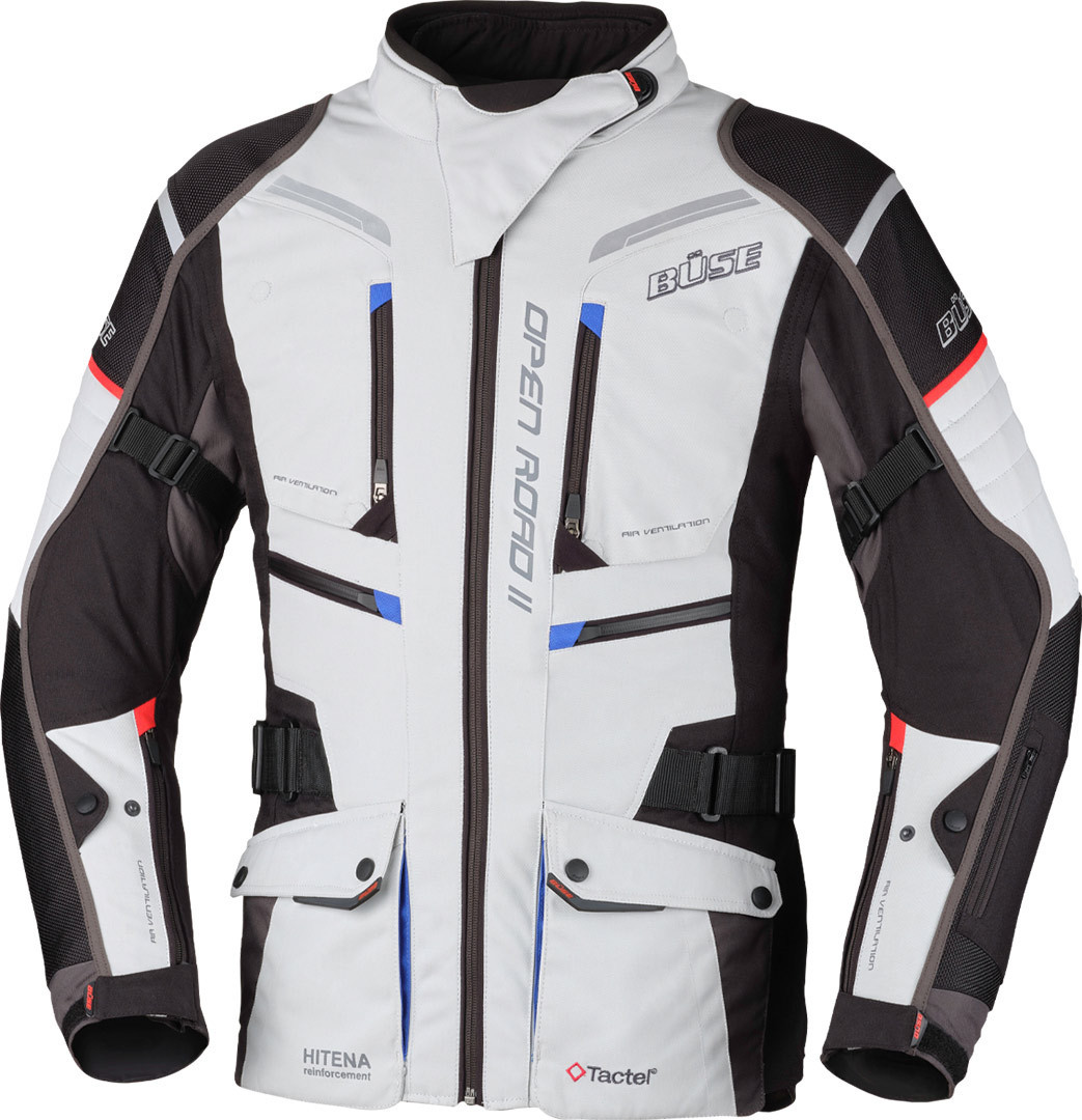 Büse Open Road II Damen Motorrad Textiljacke hellgrau 56 Abbildung 1