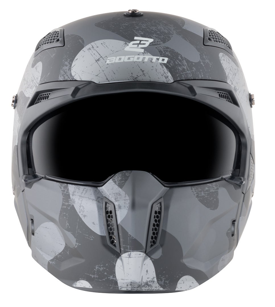 Bogotto Radic Camo Hjelm sort mat/grå L Figur 19