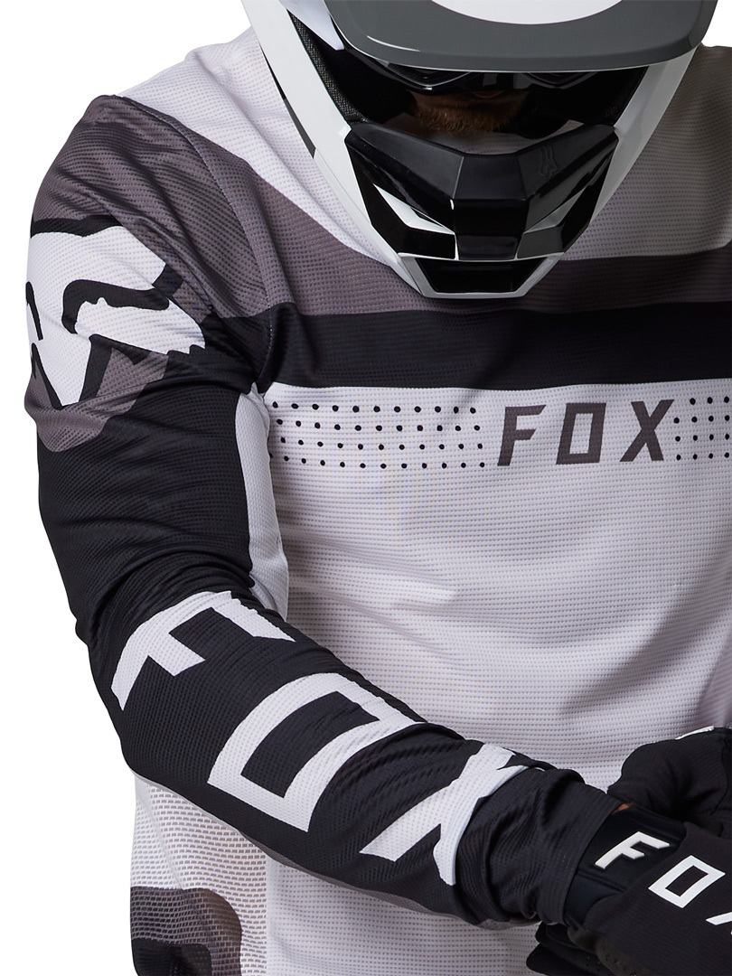 FOX Flexair Efekt Motocross trøje Sort/hvid M Figur 3