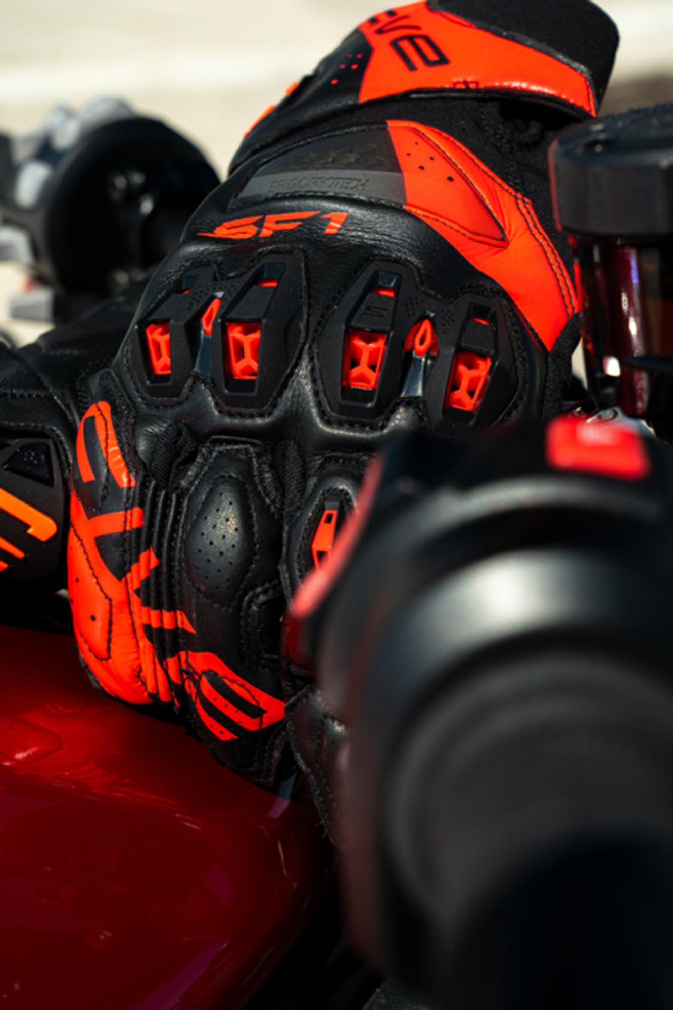 Five SF1 Evo Motorcycle Gloves black/red 2XL Figure 5