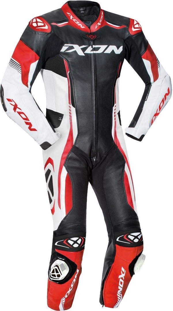 Ixon Vortex 2 One Piece Motorcycle Leather Suit black/white/red M Figure 1