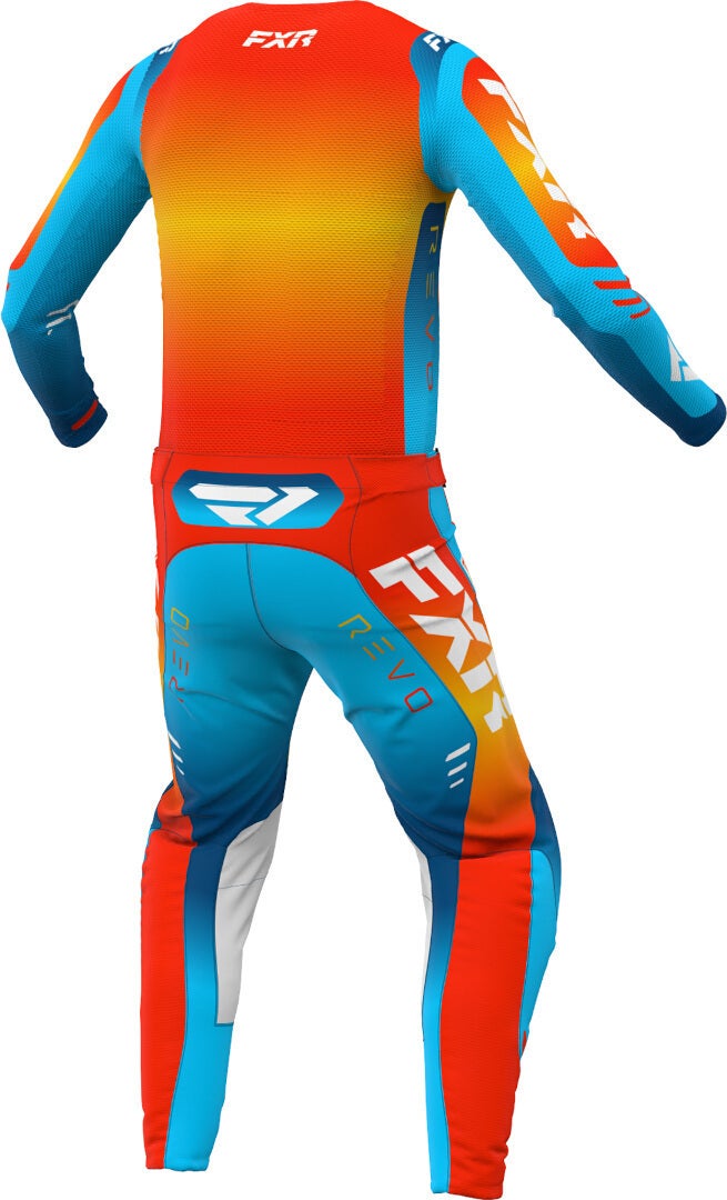 FXR Revo 2024 Motocross Pants orange/light blue/dark blue 38 Figure 2