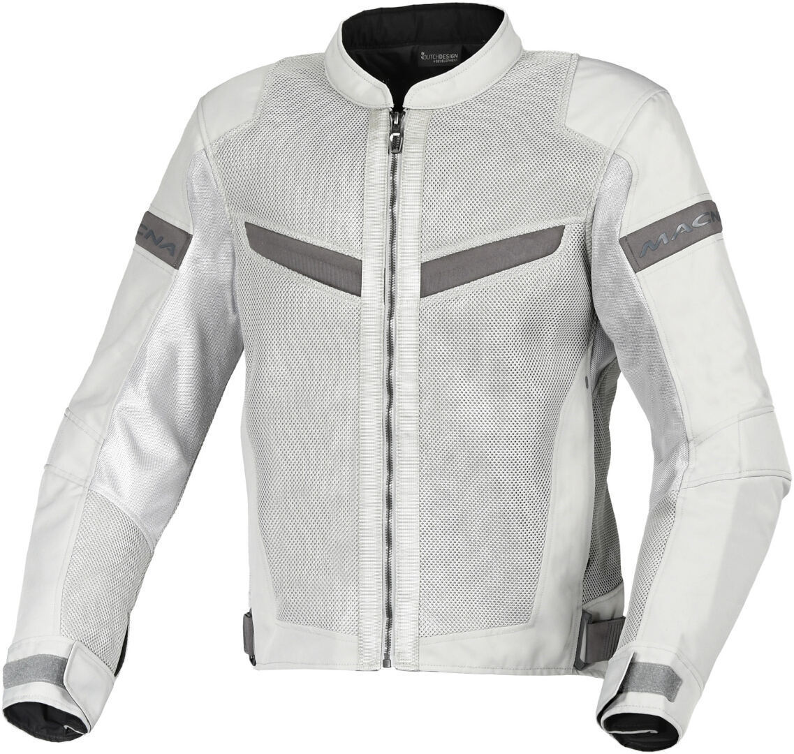 Macna Velotura Motorcycle Textile Jacket light grey L Figure 1