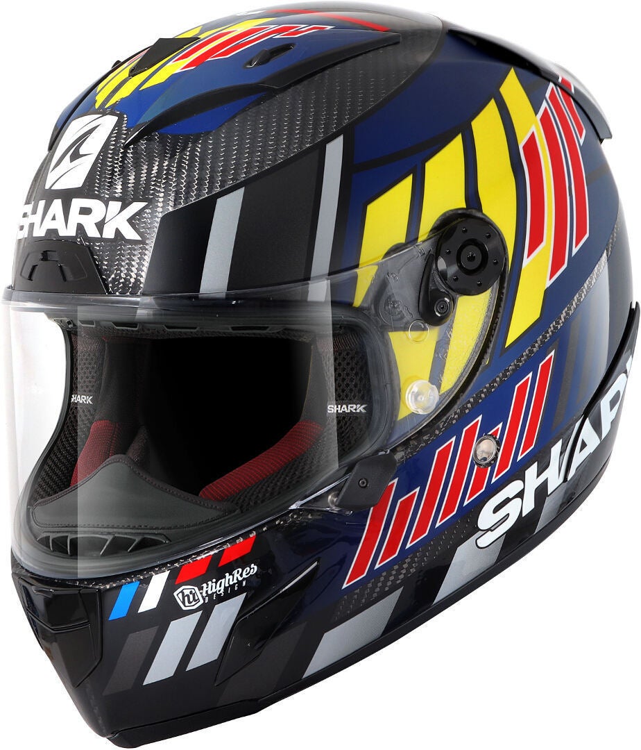 Shark Race-R Pro Carbon Replica Zarco Speedblock Hełm niebieski/czerwony S (55/56) Rysunek 1