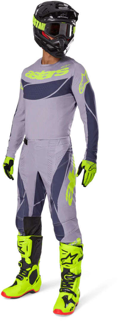 Alpinestars Techstar Dreem Maillot de motocross gris/jaune M Figure 2