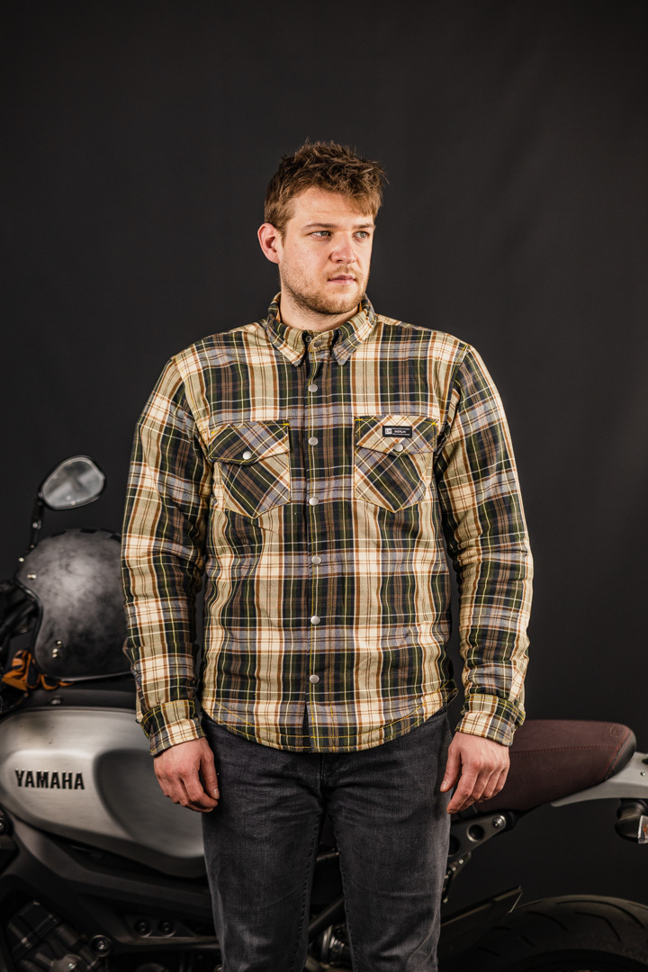 Merlin Axe Motorrad Hemd braun M Abbildung 4
