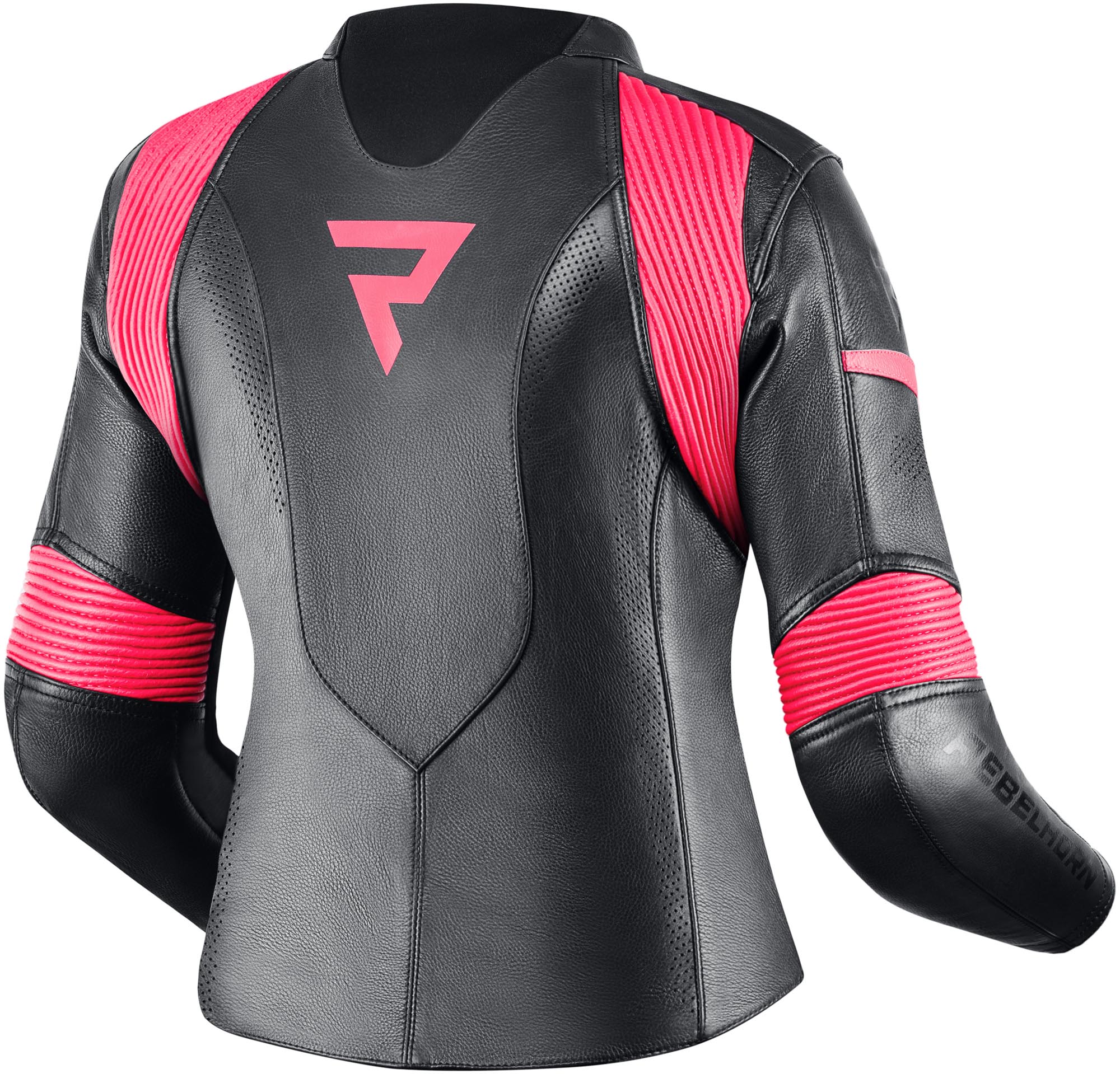 Rebelhorn Rebel Damers motorcykelskinnjacka Svart/rosa 36 Figur 2