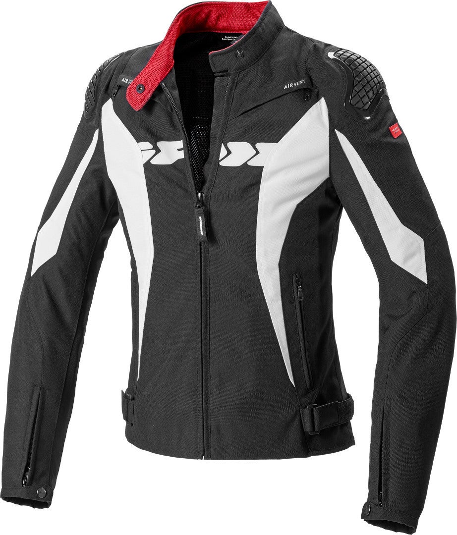 Spidi Sport Warrior Tex Women Motorcycle Textile Jacket black/white M Figure 1