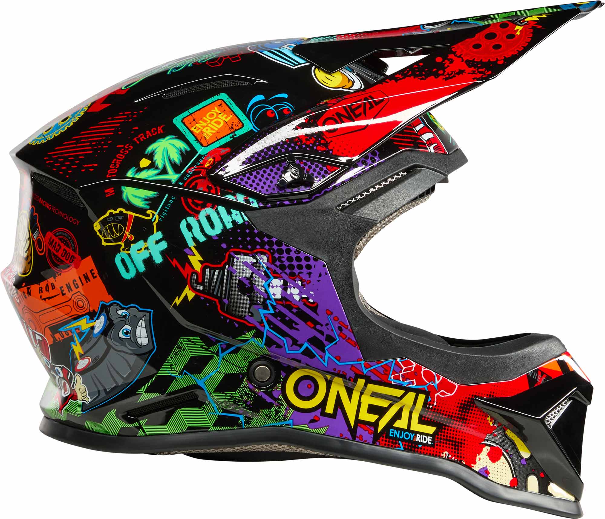 Oneal 1SRS VIBRANT Youth Motocross Helmet colorful Y/XL (51-52) Figure 4