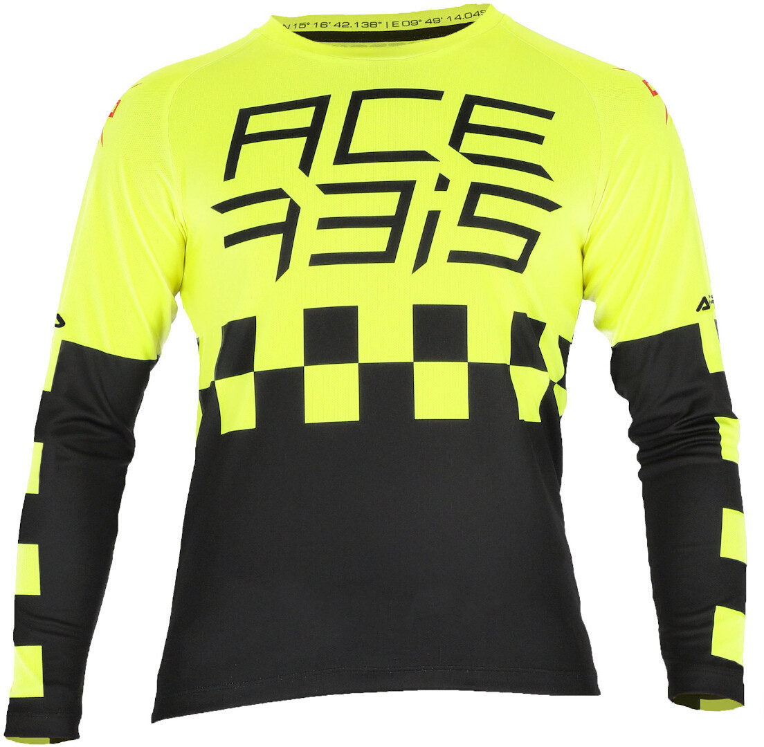Acerbis MX J-Kid Tricou de motocross pentru copii galben/negru XS Figura 1
