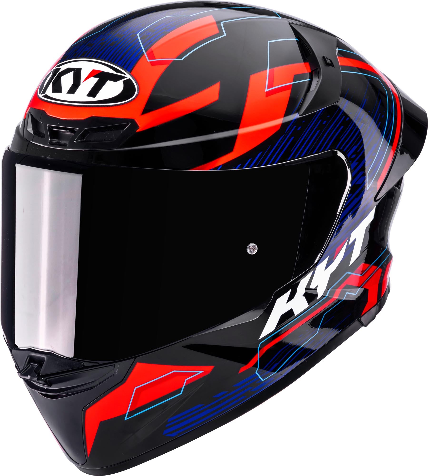 KYT TT-Revo Speeding Elmetto nero/rosso/blu M (57/58) Figura 1
