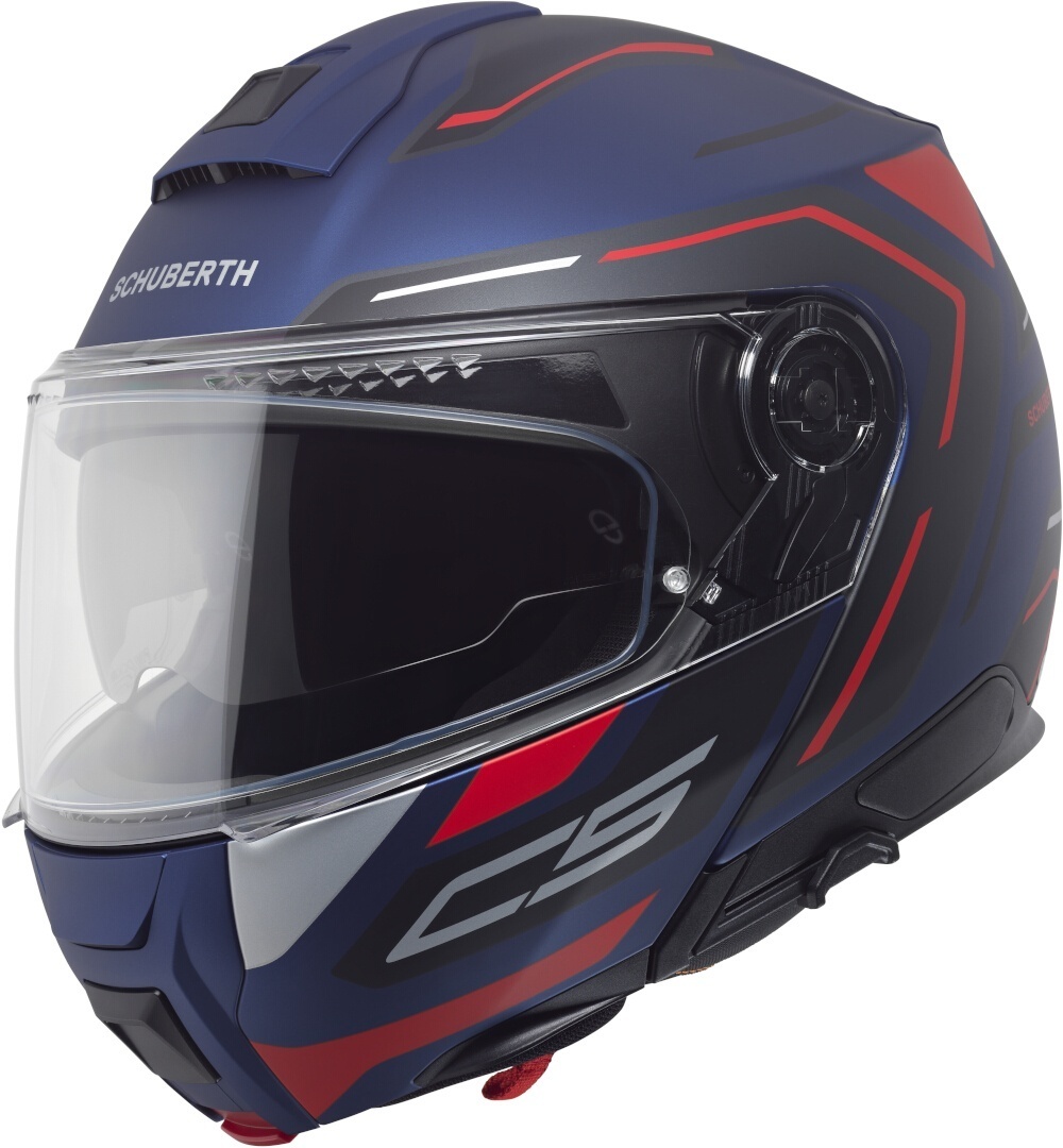Schuberth C5 Omega Helm blau matt/rot L (59) Abbildung 1