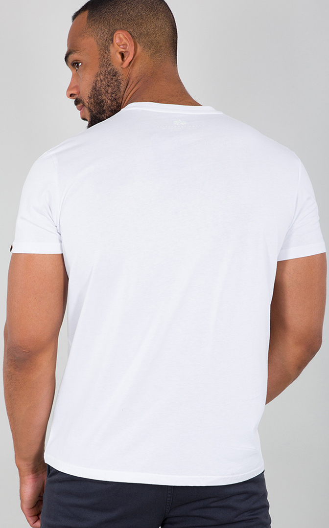 Alpha Industries Basic T-Shirt weiß/gelb L Abbildung 2