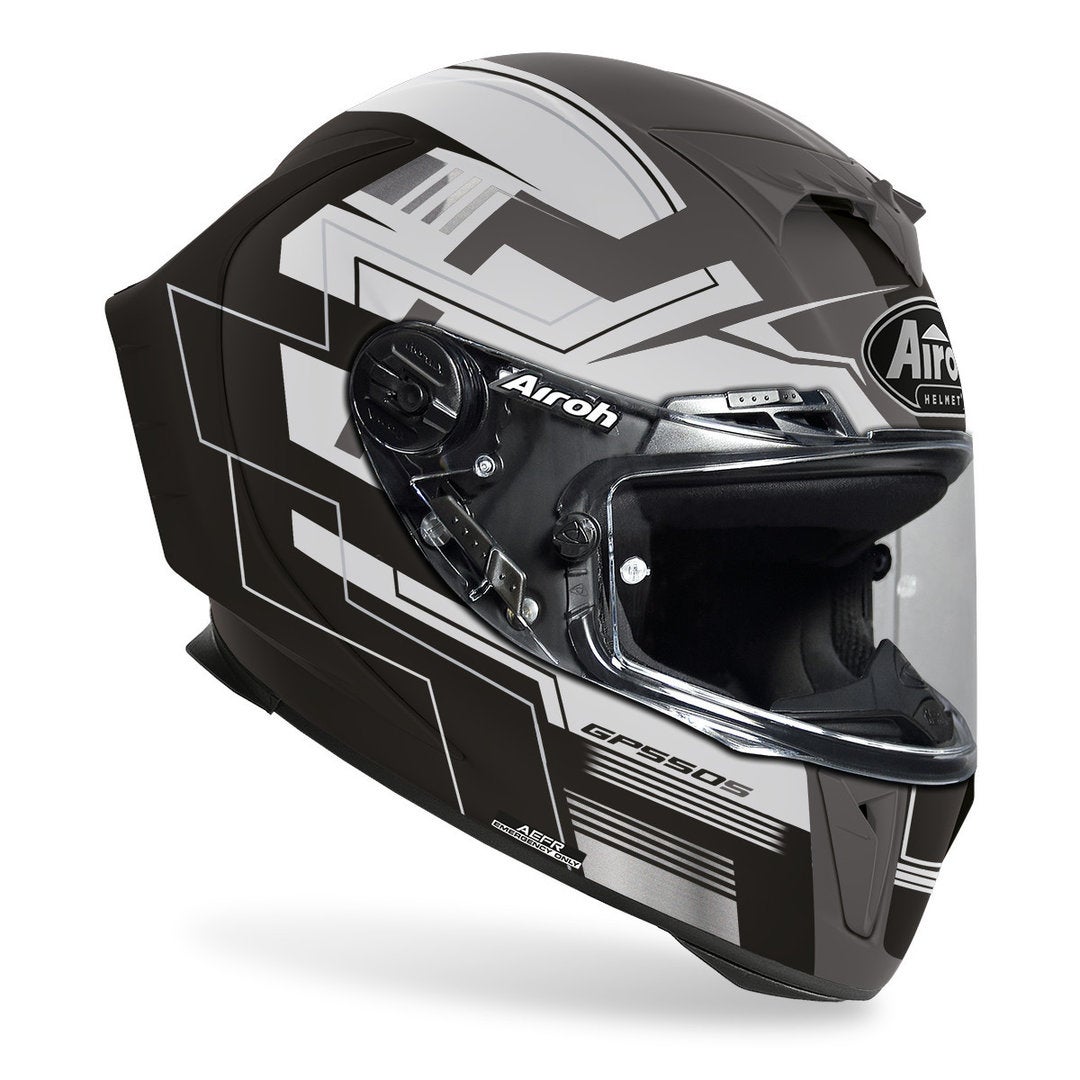 Airoh GP 550S Challenge Helmet black matt/grey XS (53/54) Figure 3