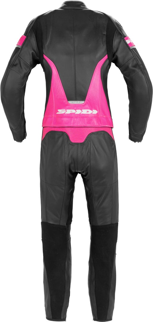 Spidi Laser Touring Todelt dame motorcykel læderdragt Sort/fuchsia 40 Figur 2