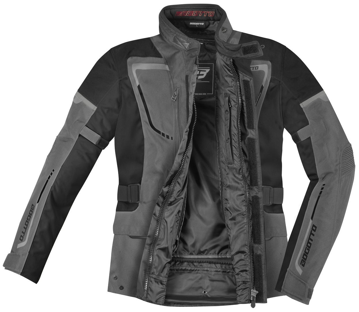 Bogotto Azury 2in1 waterproof Motorcycle Textile Jacket black/grey XXL Figure 5